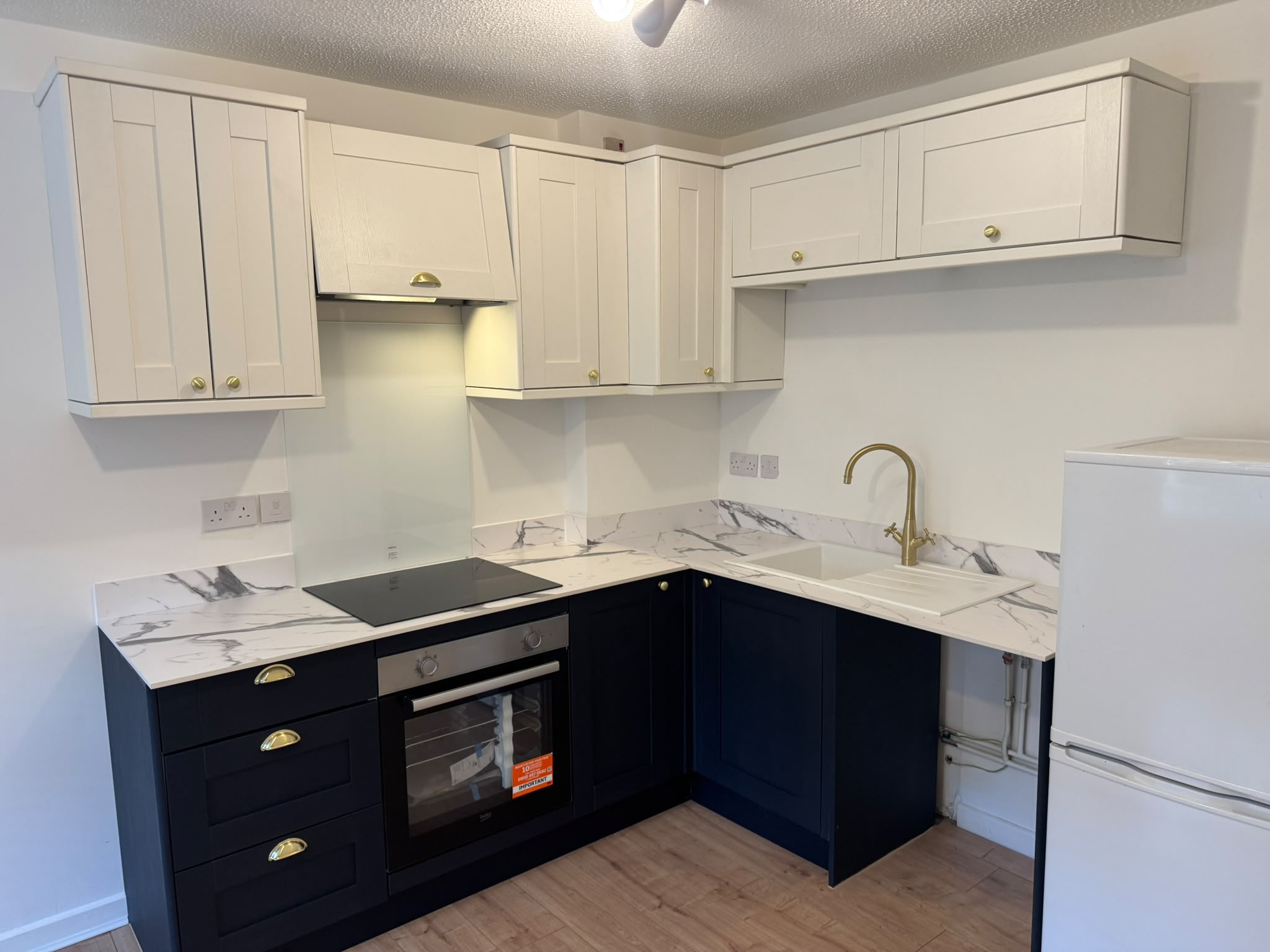 Kitchen Strip and Installation — after
