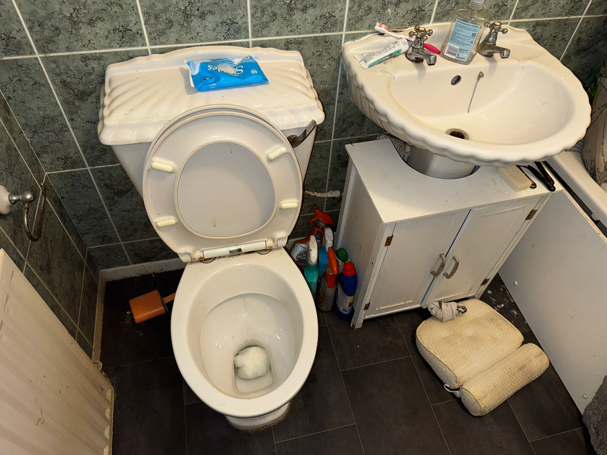 Elevated Family Bathroom — before